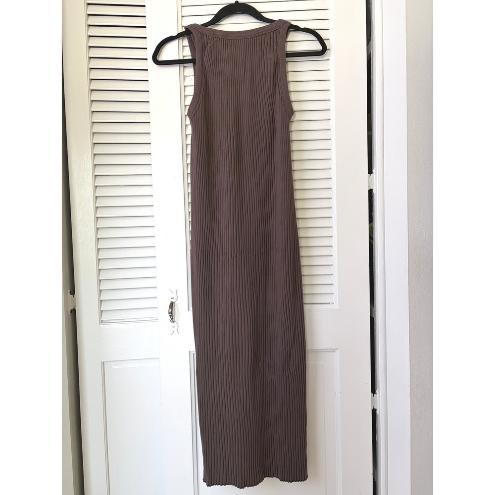 Rowan Deluth V Neck Rib Tank Dress Mountain Ridge Midi Women's M EUC - Picture 3 of 6